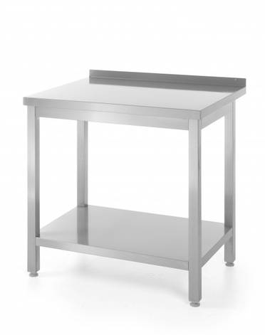 Обробний стіл пристінний з полицею для самостійної збірки 800x600x850 мм, фото 2
