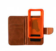 Чохол універсальний Goospery Canvas Diary 5.5" Orange/Camel, фото 4