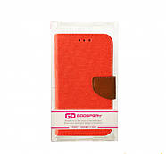 Чохол універсальний Goospery Canvas Diary 5.5" Orange/Camel, фото 5