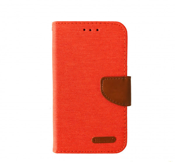 Чохол універсальний Goospery Canvas Diary 5.5" Orange/Camel