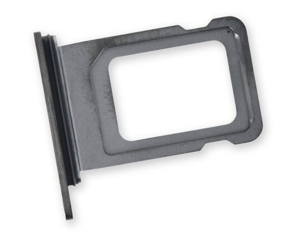 Лоток для сім карти iPhone 12 Pro , колір чорний, 1 sim, фото 1