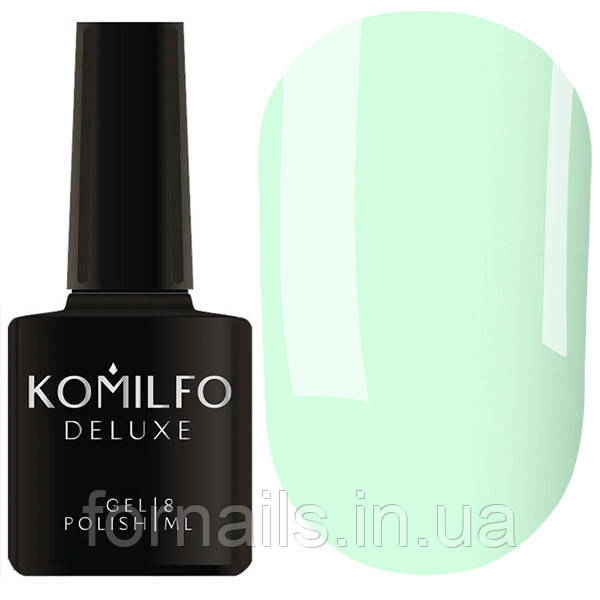 Гель-лак Komilfo Deluxe Series D199 (светлая мята, эмаль), 8 мл
