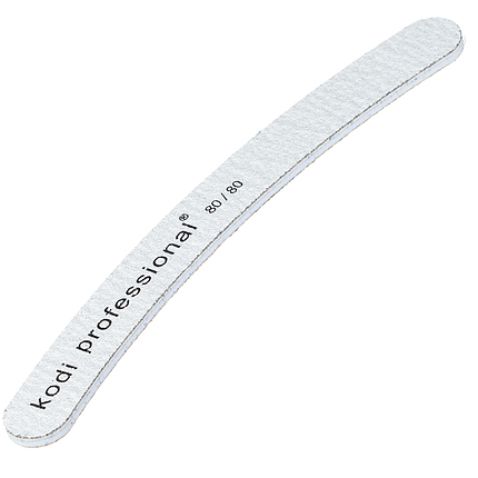 Пилка Kodi Professional Banana Grey 80/80 банан, сіра, фото 1