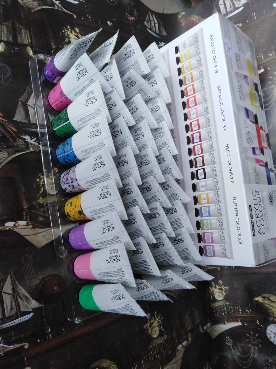 Набор художественных акриловых красок, 36 цветов по 22 мл., Art Rangers - фото 2 - id-p1423779840