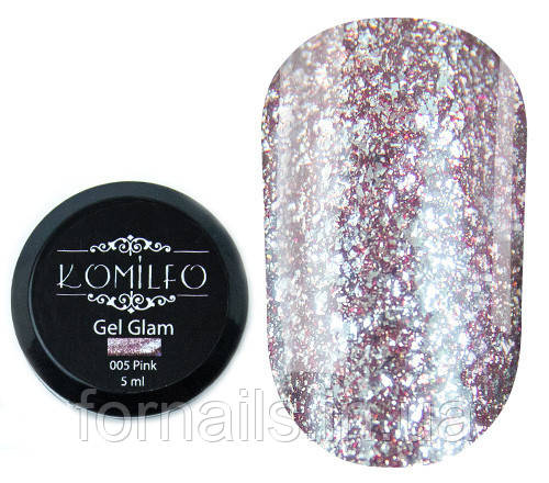 Komilfo Glam Gel №005 Pink, 5 мл