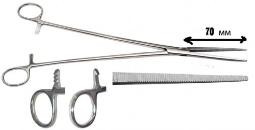 Купить Зажим Бильрота кровоостанавливающий в Днепре, цена 190 грн ...