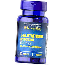 L-глутатіон Puritan's Pride L-Glutathione (Reduced) 500 mg (30 caps), фото 3