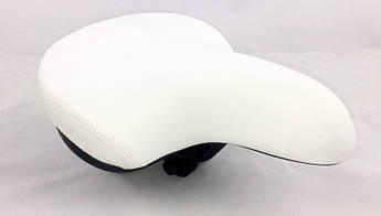 🚲Сидіння біле для велосипеда Jet на пружинах