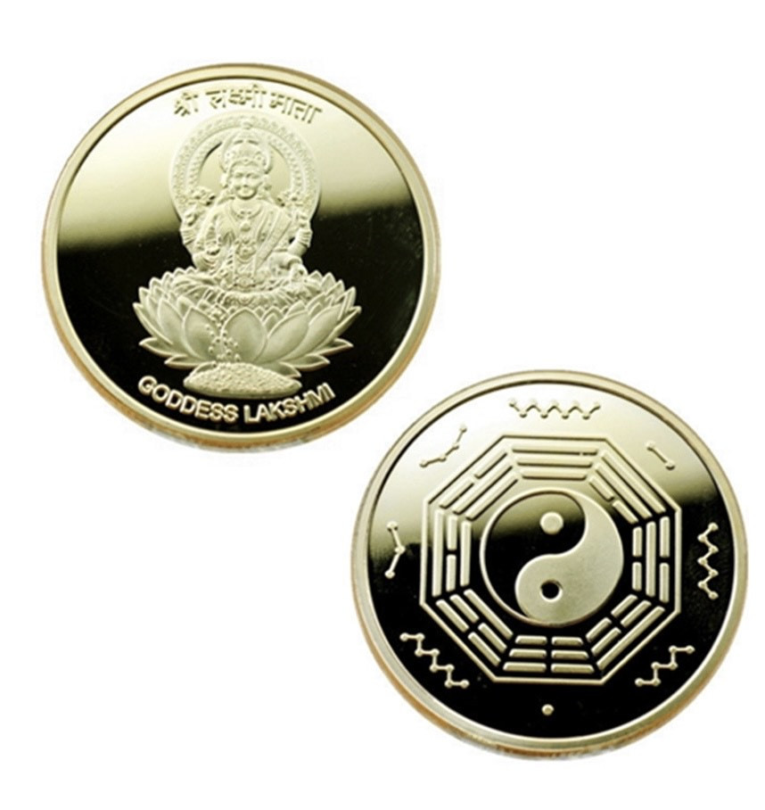 Монета Лакшми для привлечения денег и изобилия - фото 2 - id-p1423830794
