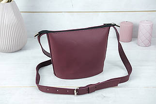 Жіноча шкіряна сумка Елліс, натуральна шкіра Grand, колір Бордо, фото 2