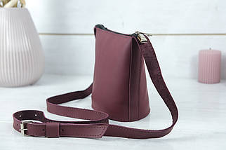 Жіноча шкіряна сумка Елліс, натуральна шкіра Grand, колір Бордо, фото 2