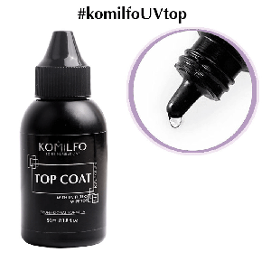 NEW Komilfo Wipe Top - топ для гель-лаку з липким шаром, 50 мл (без пензлика)