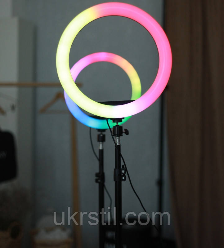 Кільцева лампа Elexy 33 RGB з функцією роботи від повербанку