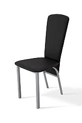 Стілець обідній Мікс меблі Тіто шкірозамінник чорний