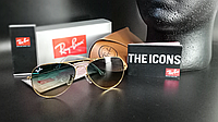 Очки Ray Ban 3025 Aviator солнцезащитные женские мужские солнцезащитные очки, очки от солнца рей бен унисекс