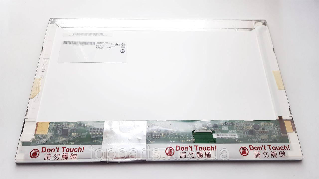 14.1" WXGA 1280х800, AU Optronics B141EW05 V. 0, TFT, LED, m40-pin (правий роз'єм), глянсовий,, фото 1