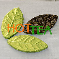 Чай шен пуер пресований "Зелений листок", 1 шт., китайський чай пуер