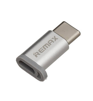 Переходник REMAX micro USB to Type C RA-USB1 Silver
