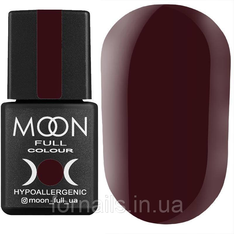 Гель-лак MOON FULL color Gel polish №144 (кармін, емаль), 8 мл
