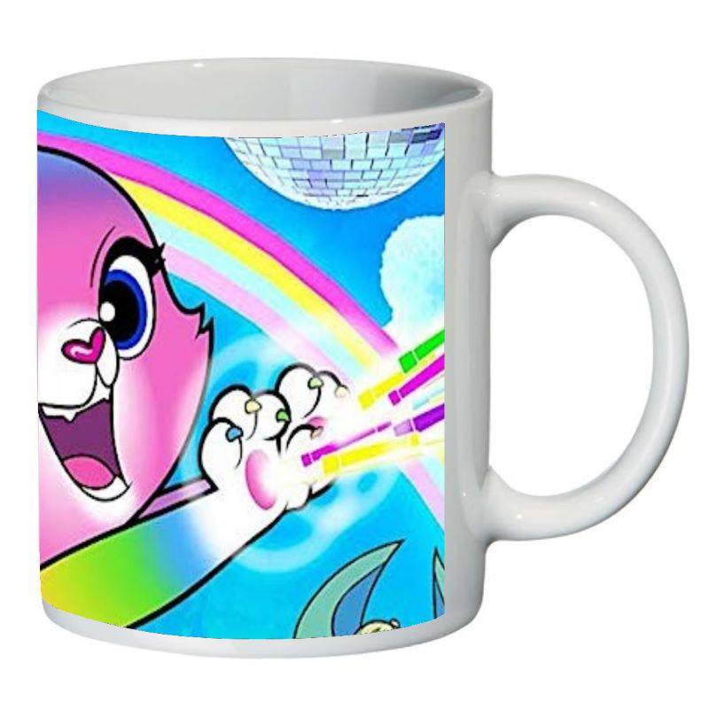 Кружка Райдужно бабочково единорожная кішка SuperCup (чашка-SC-Rainbow Butterfly Unicorn Kitty-0014)