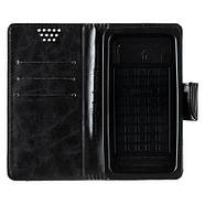 Чохол універсальний Goospery Canvas Diary 5.0 Black/Black, фото 5