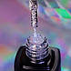 Kira Nails No Wipe Silver Top - топ без липкого слоя с серебряным микроблеском, 6 мл, фото 3
