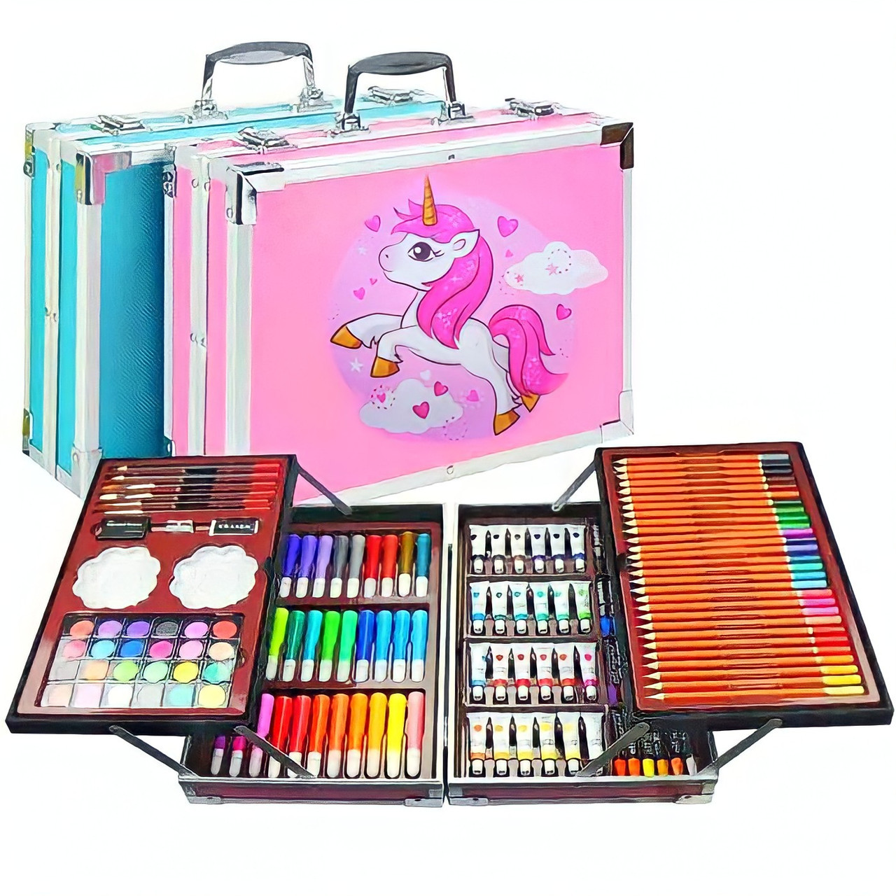 Набор для рисования Drawing Board 145 предметов в чемодане для детей