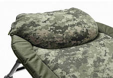 Розкладачка-ліжко Mivardi посилене до 140 кг. CamoCODE Flat 6 ніжок. Чохія (M-BCHCC6), фото 2