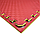 Татамі IZOLON EVA SPORT 100х100х2см, жовто-червоний з бортиком, фото 2