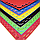 Татамі IZOLON EVA SPORT 100х100х2см, жовто-червоний з бортиком, фото 3