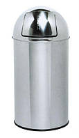 Напольная корзина для мусора NOFER на 40 литров с кнопкой PUSH OPEN 14115.S