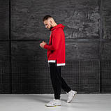 Чоловічий червоно-чорний костюм Asos oversize 2021, фото 5