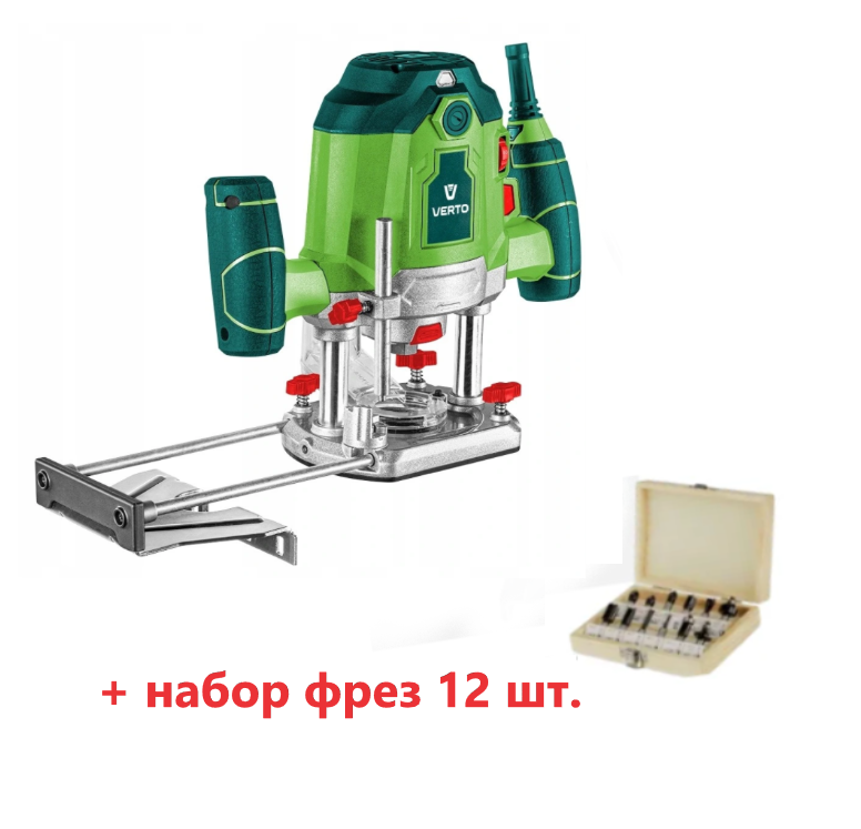 Фрезер VERTO WM-05 + набір фрез 12 шт