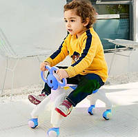 Каталка для малышей BABY WALKER Smile Ходунки - беговел четырёхколёсный с ушками-ручками ФОТО
