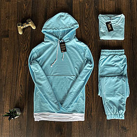 Комплект ASOS трійка over худі+ штани + футболка