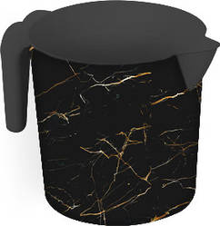 Кухоль з ручкою з малюнком Чорний мармур (20*13.5 см) 1,5 л., Elif Plastik Туреччина Е-337