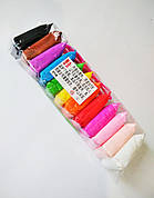 Легкий повітряний пластилін Light Clay 12 кольорів з інструментами 145 г | повітряний пластилін 12 кольорів |