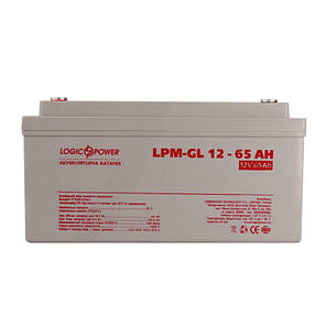 Гелевий акумулятор для котла Logic Power LP-GL 12 V 65 AH (12 вольтів, 65 А·год), фото 2