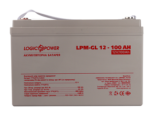 Гелевий акумулятор для газового котла Logic Power LPM-GL 12V 100AH (12 Вольт, 100 Ач), фото 2