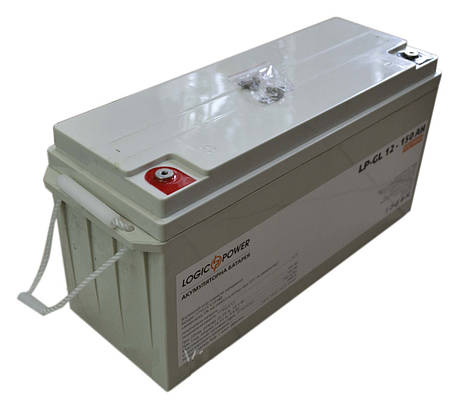 Гелевий акумулятор для твердопаливного котла Logic Power LP-GL 12 V 150 AH (12 вольтів, 150 А·год), фото 2