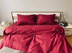 Двоспальне постільна білизна RANFORCE червоного кольору