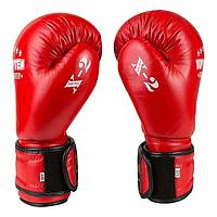Перчатки боксерские TopTen TT-X210-R кожа, 12oz, красный