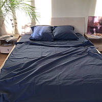 Семейное постельное белье RANFORCE комплект темно-синее
