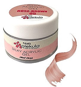Акрил-гель Nails Molekula Shimmery Silky Gel Acrylic Rose-Brown, 30 мл