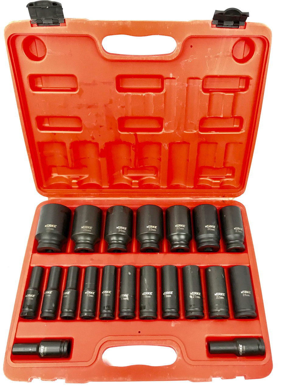 Набір ударних головок Verke Profi 1/2 10-38 мм (V39463), фото 1