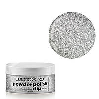 Серебристая глитерная гель-пудра Cuccio Silver Glitter, 14 г