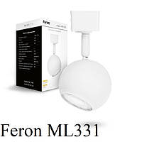 Трековый светильник Feron ML331 GU10 белый 80*165мм