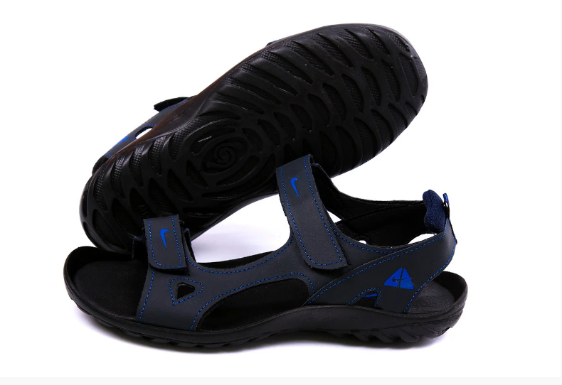 Чоловічі шкіряні сандалі Nike NS blue, фото 1