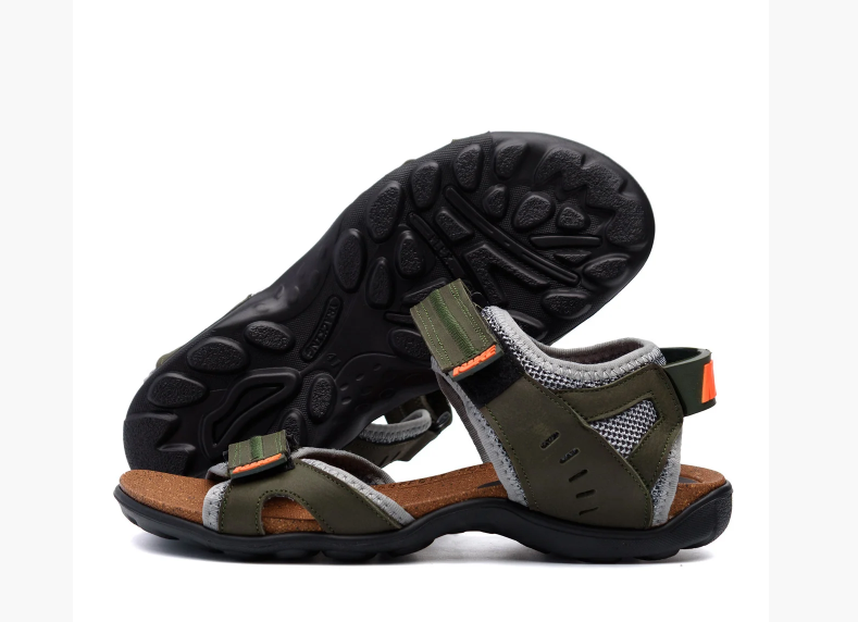 Чоловічі шкіряні сандалі Nike Active Drive Olive, фото 1
