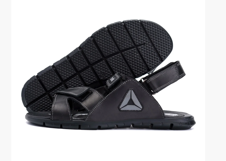 Чоловічі шкіряні сандалі Reebok NS Grey, фото 1